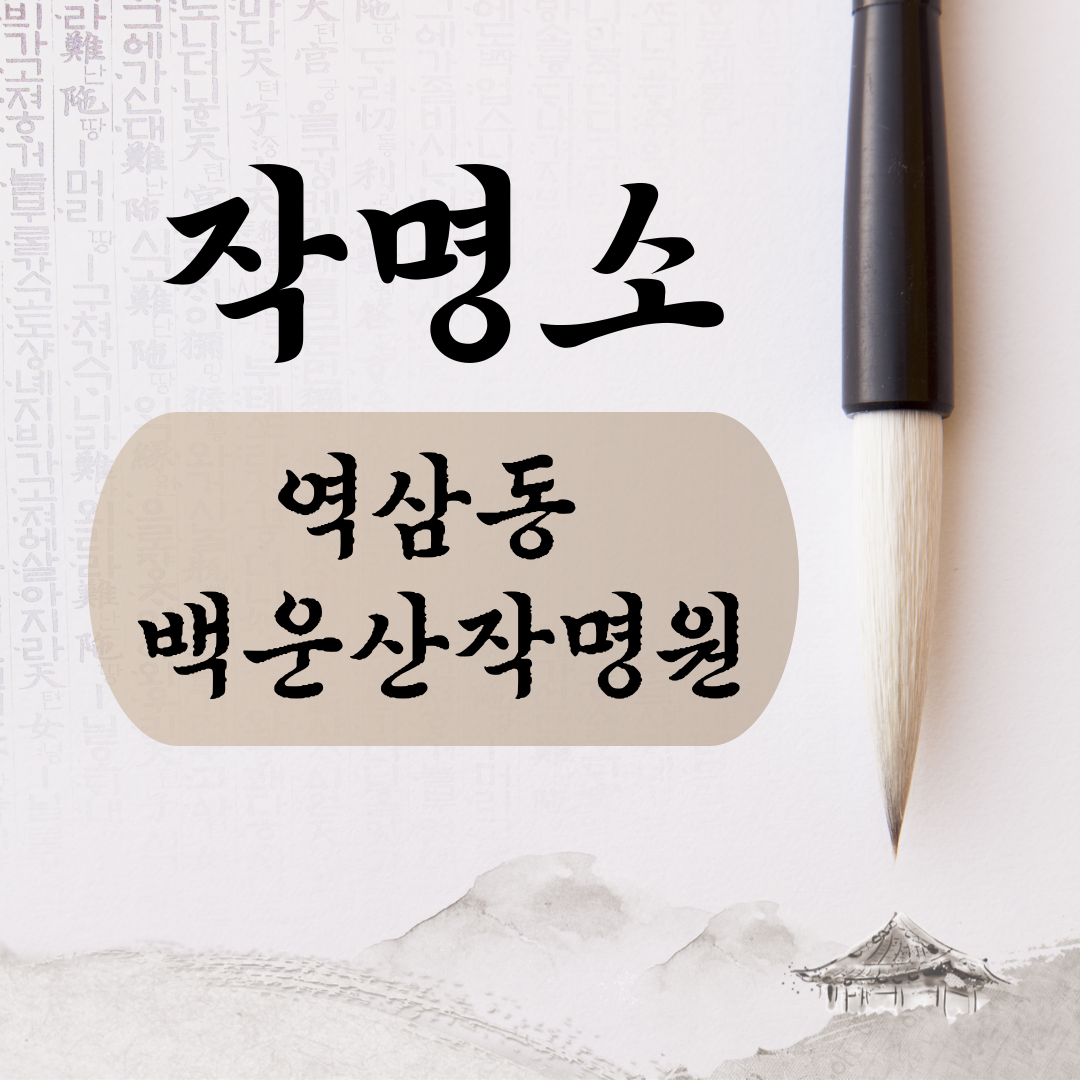 [역삼동-백운산작명원]